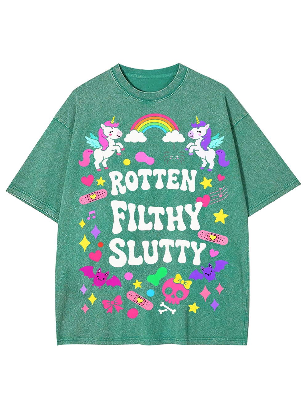 ROTTEN FILTHY SLUTTY AAA WASHED TSHIRT