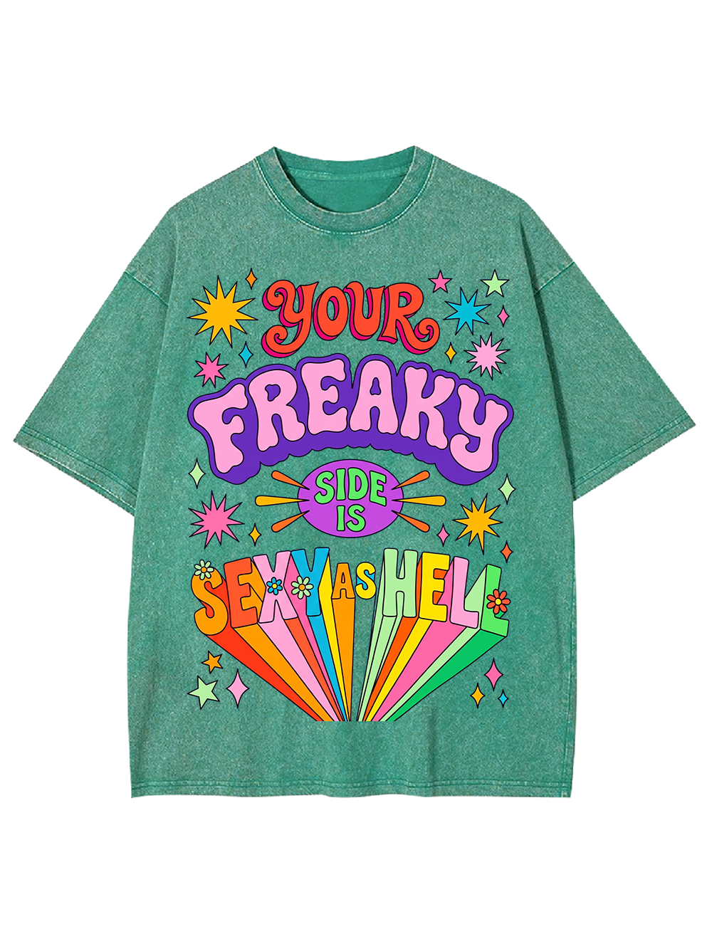 FREAKY SIDE AAA WASHED TSHIRT