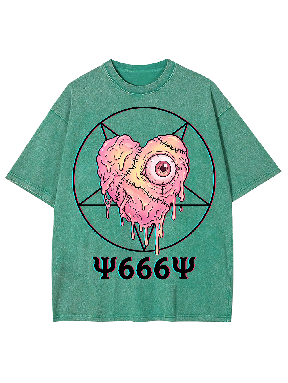 EYEBALL HEART AAA WASHED TSHIRT