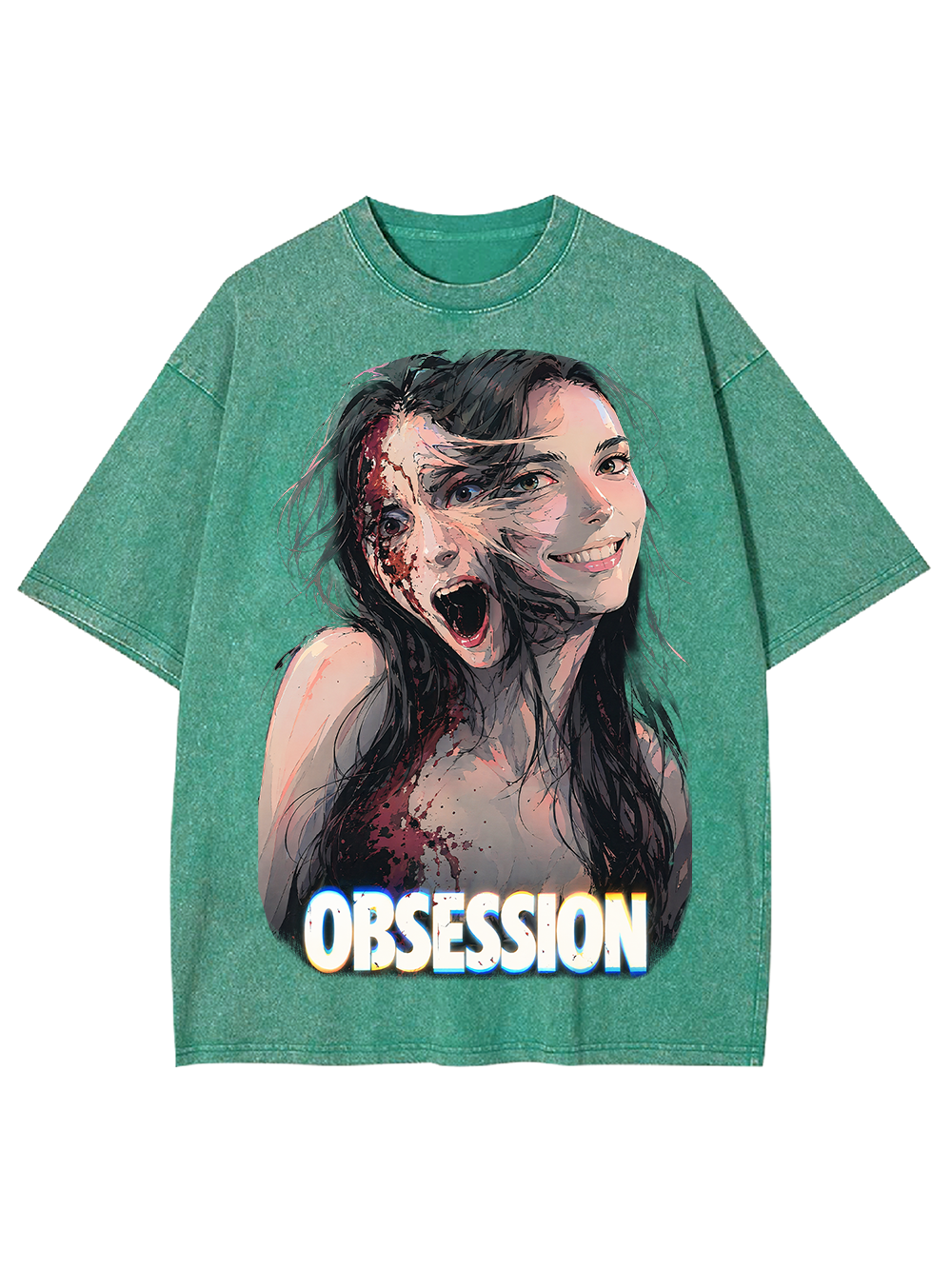 SPLIT OBSESSION AAA WASHED TSHIRT