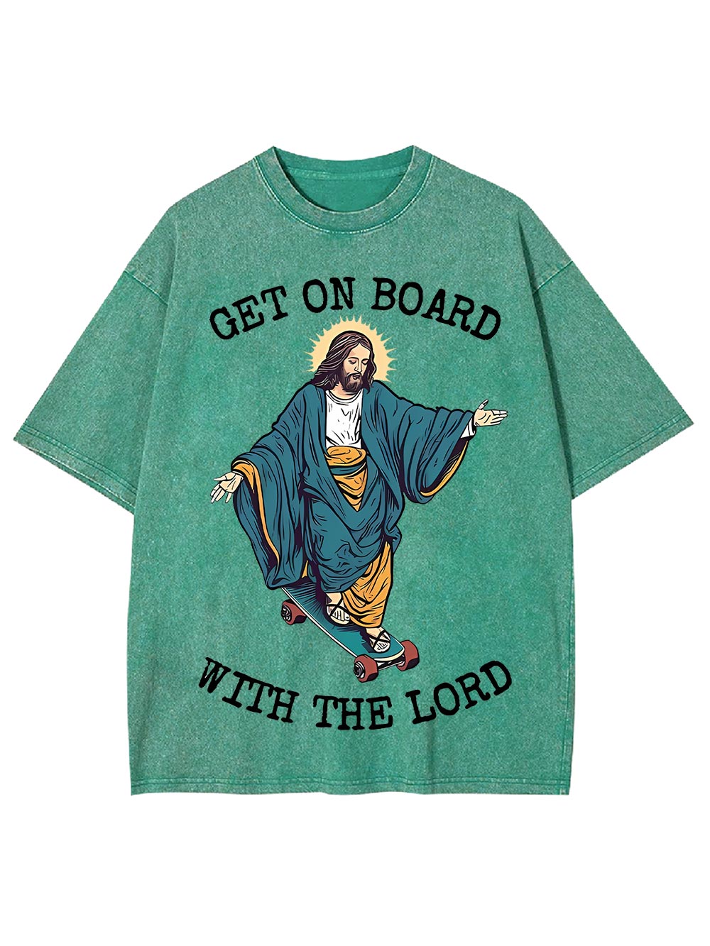 Get On Board With The Lord Washed Tshirt