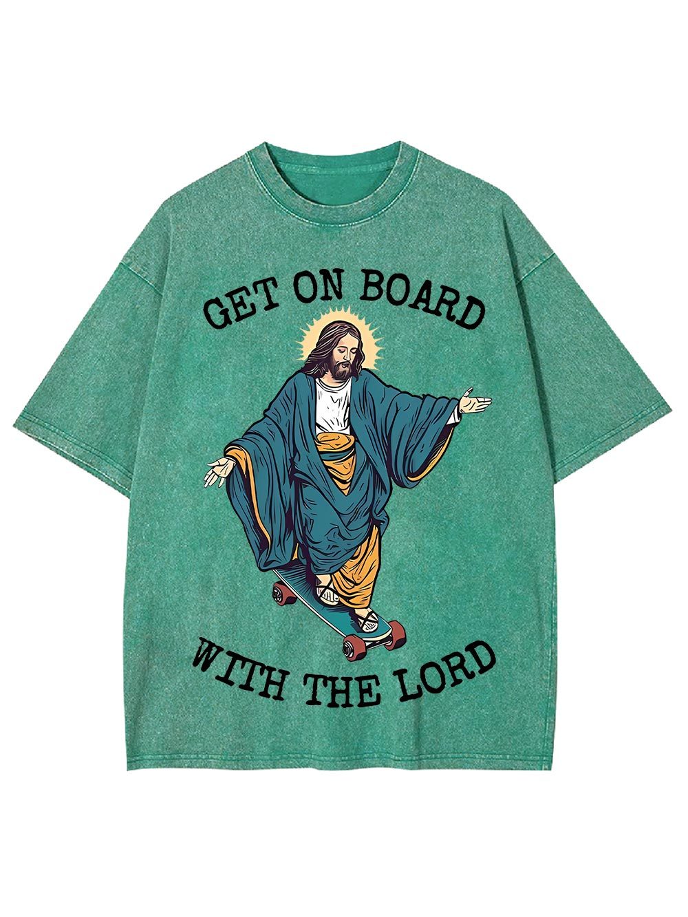 Get On Board With The Lord Washed Tshirt