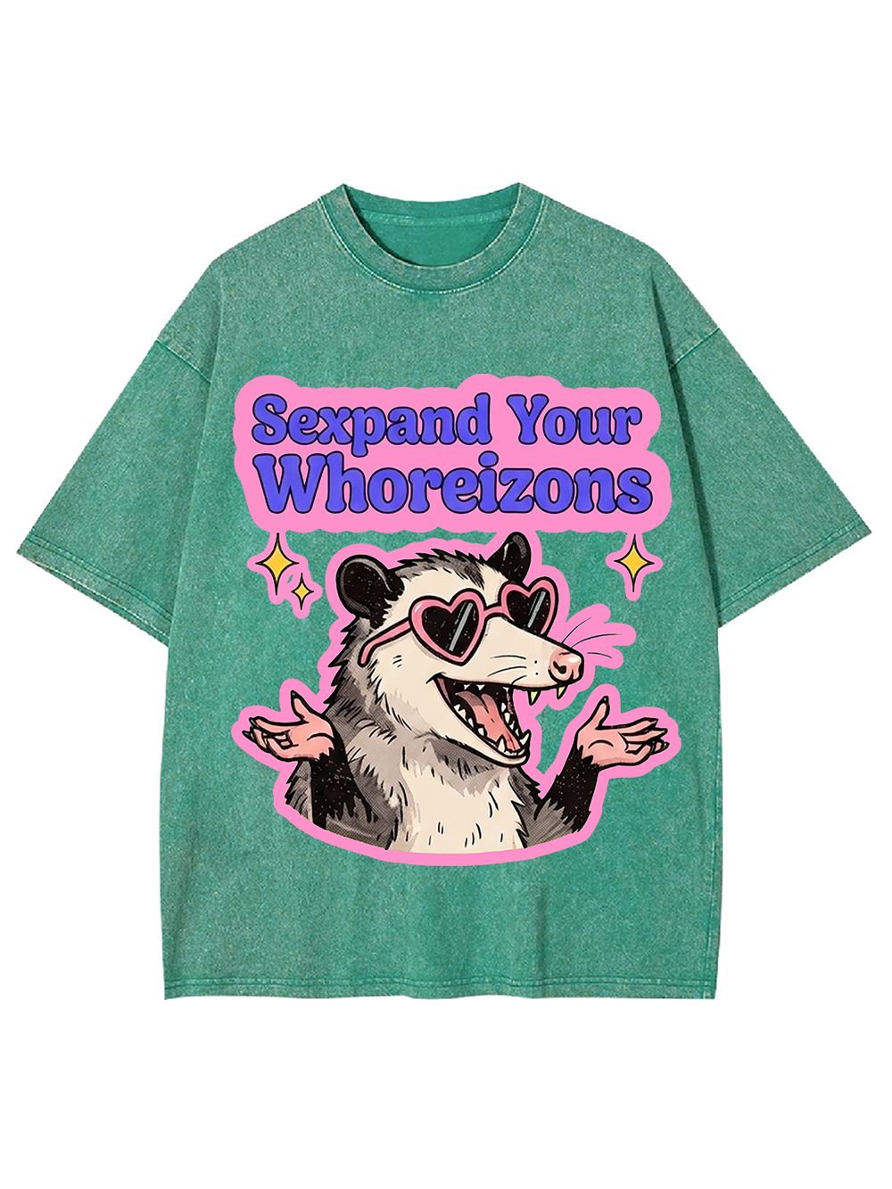 PINK POSSUM VIBES AAA WASHED TSHIRT