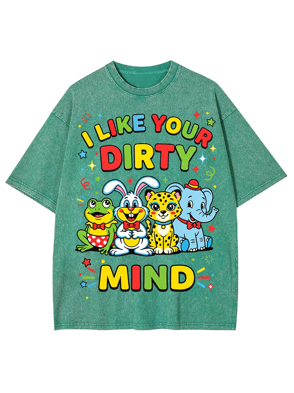 CUTE DIRTY MIND AAA WASHED TSHIRT