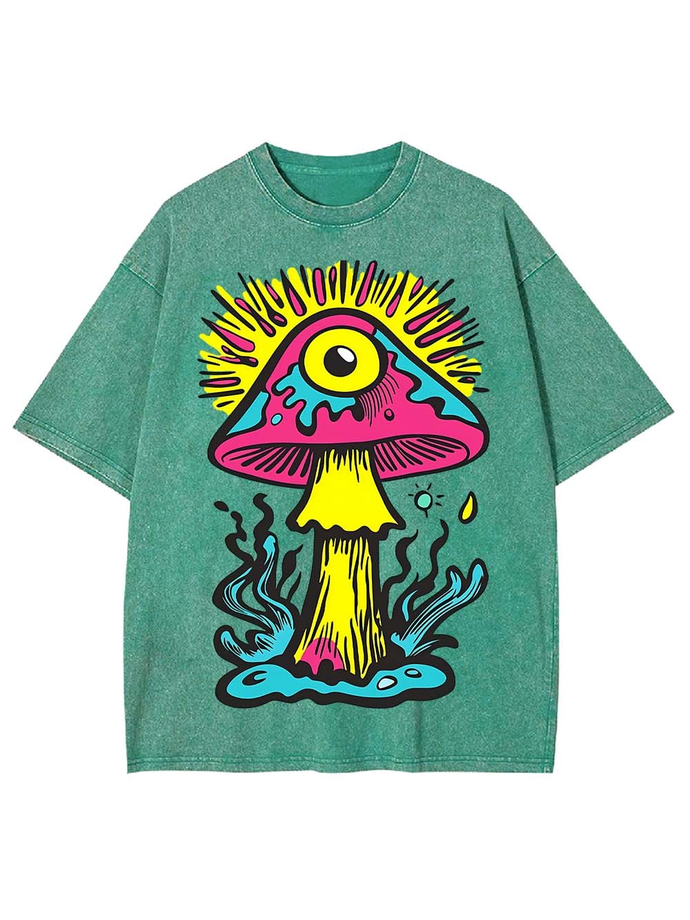 EYE OF THE MUSHROOM WASHED TSHIRT