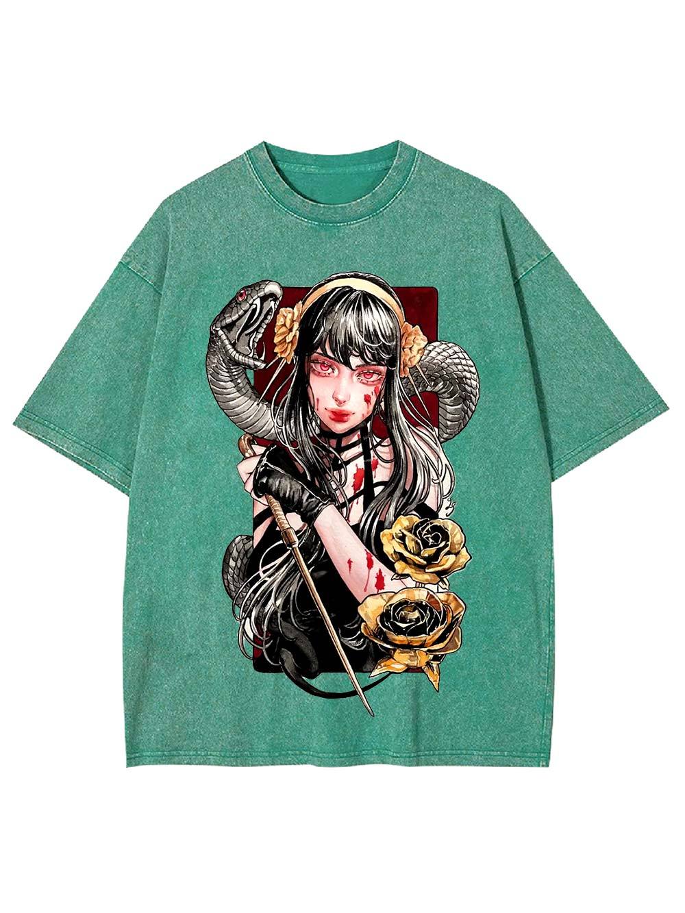 Venomous Beauty Washed Tshirt