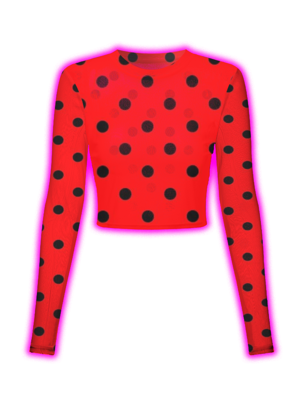 RED DOT MESH TOP