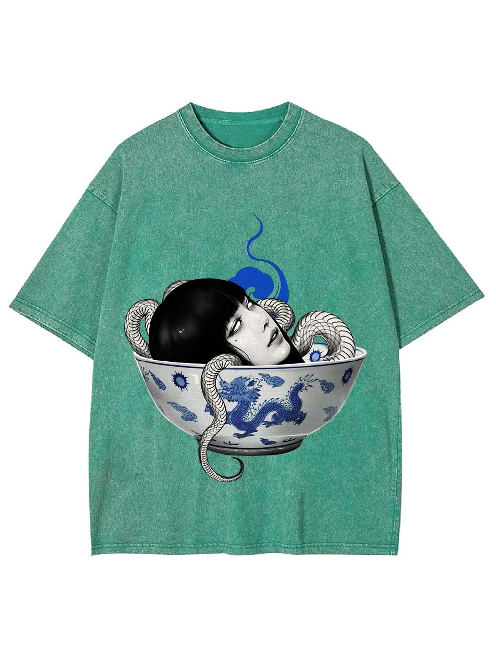 Snake Maiden in the Bowl Washed Tshirt