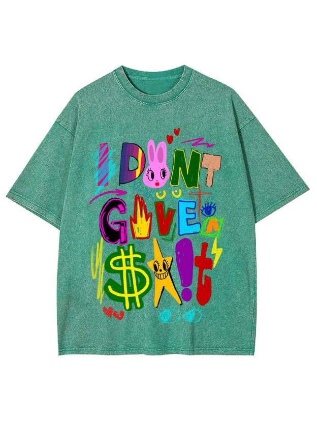 I Don't Give A $#!t Washed Tshirt
