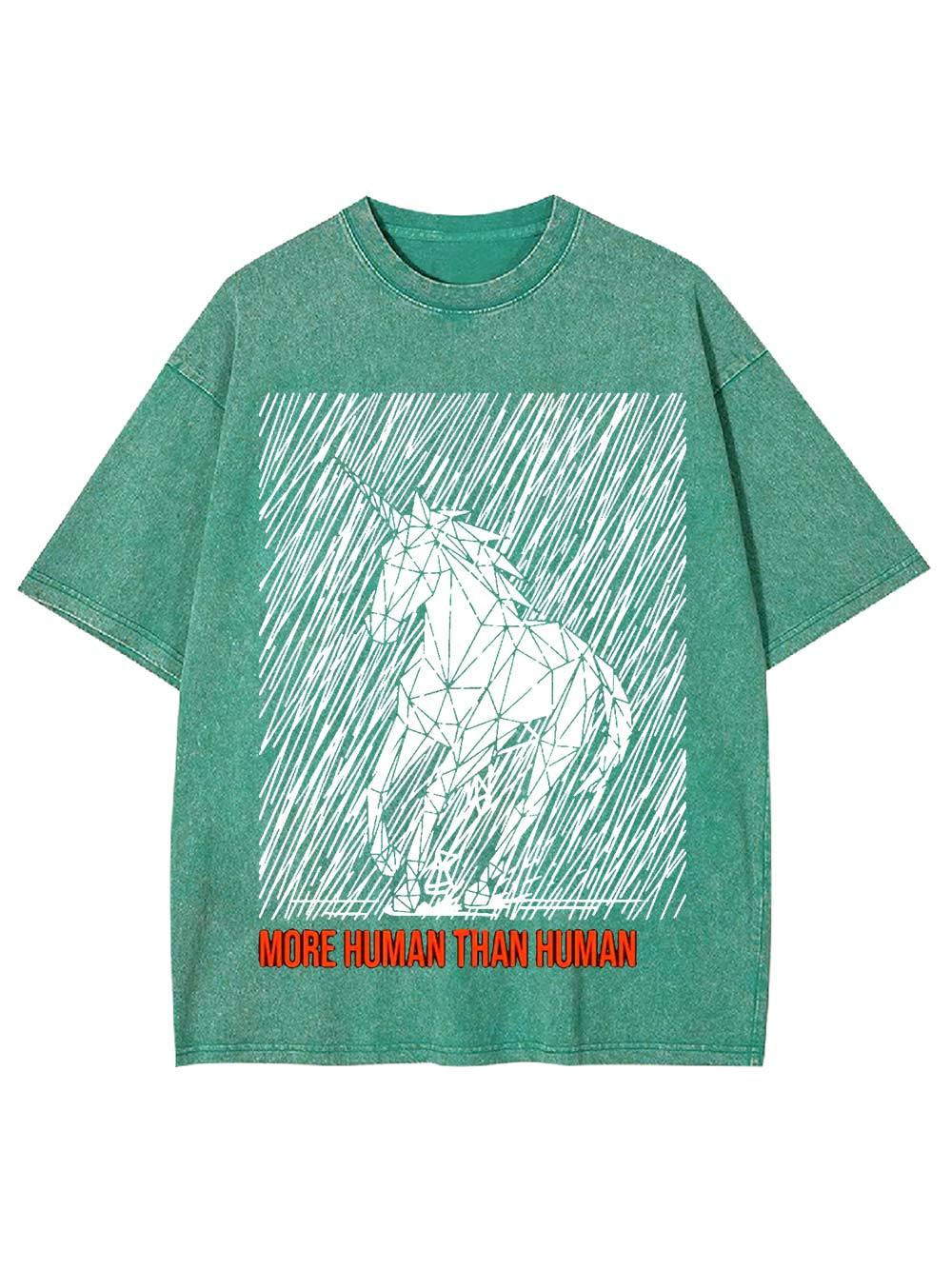 More Human Than Human Washed Tshirt