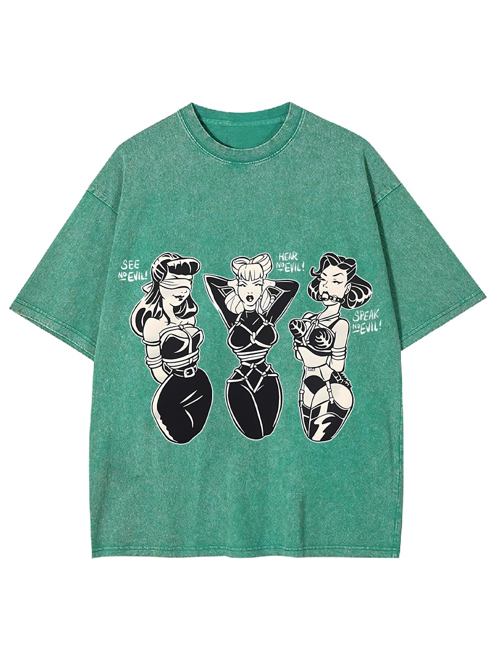 See Hear Speak Washed Tshirt