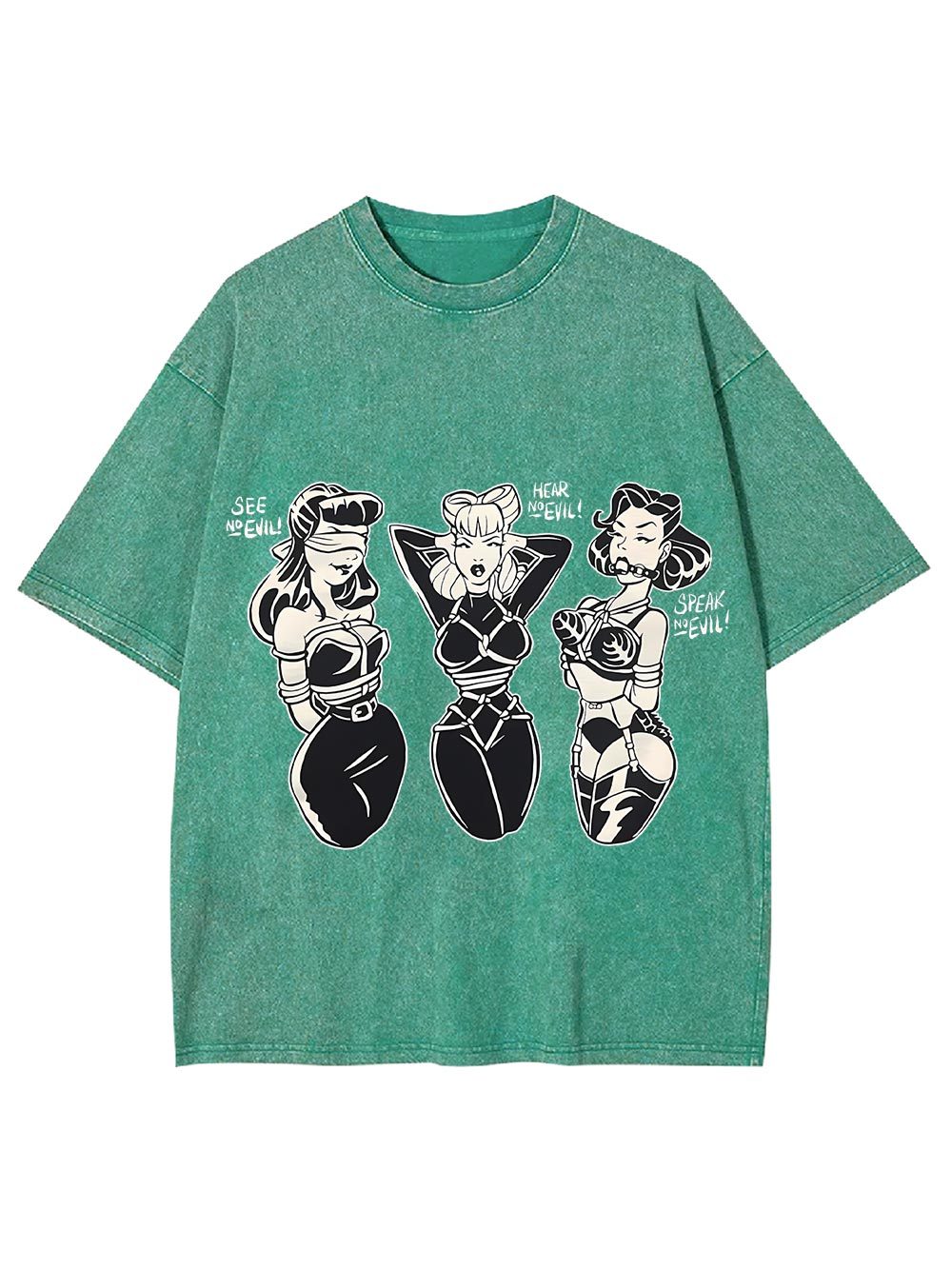 See Hear Speak Washed Tshirt