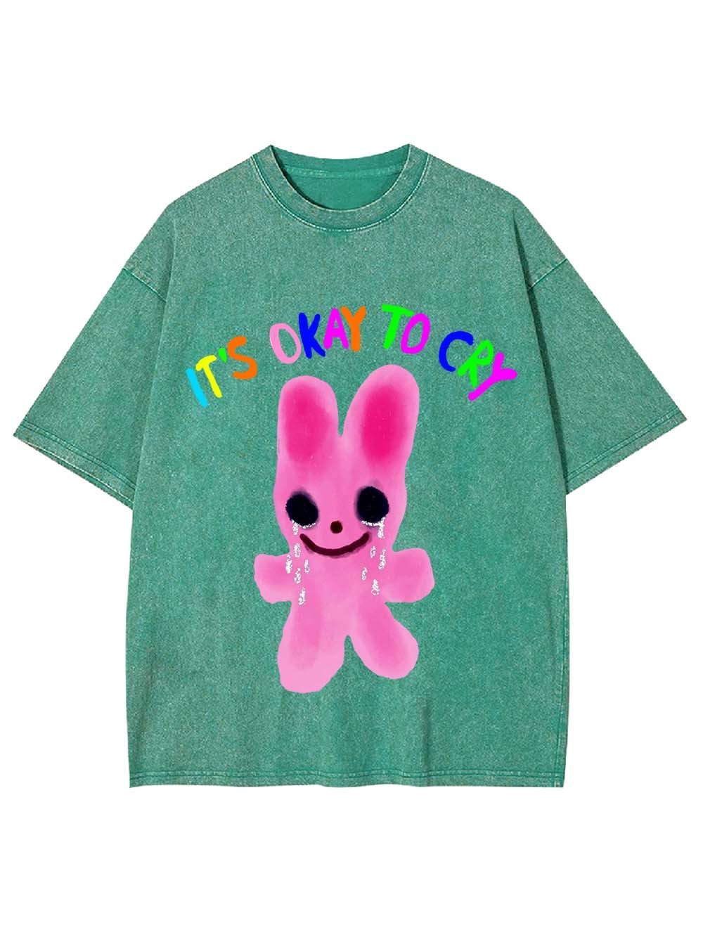 It's Okay To Cry Washed Tshirt