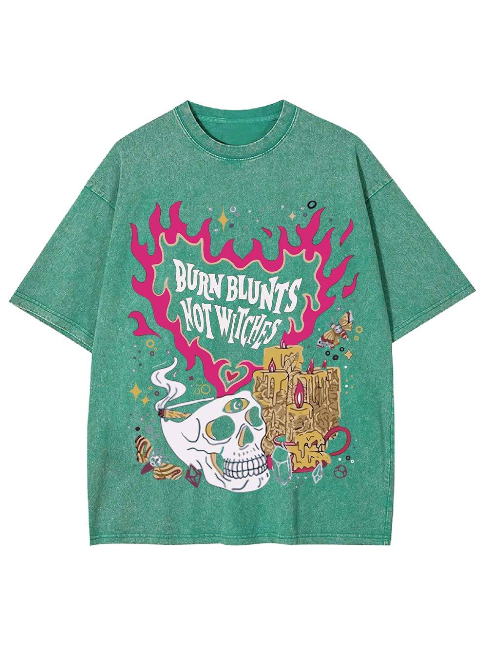Burn Blunts Not Witches Washed Tshirt