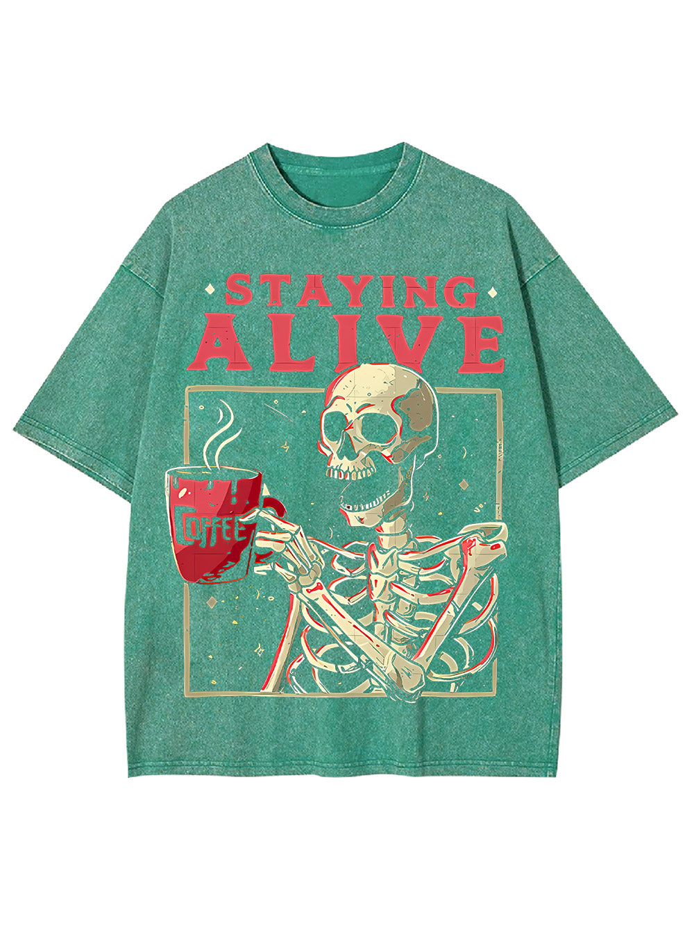 Staying Alive Washed Tshirt