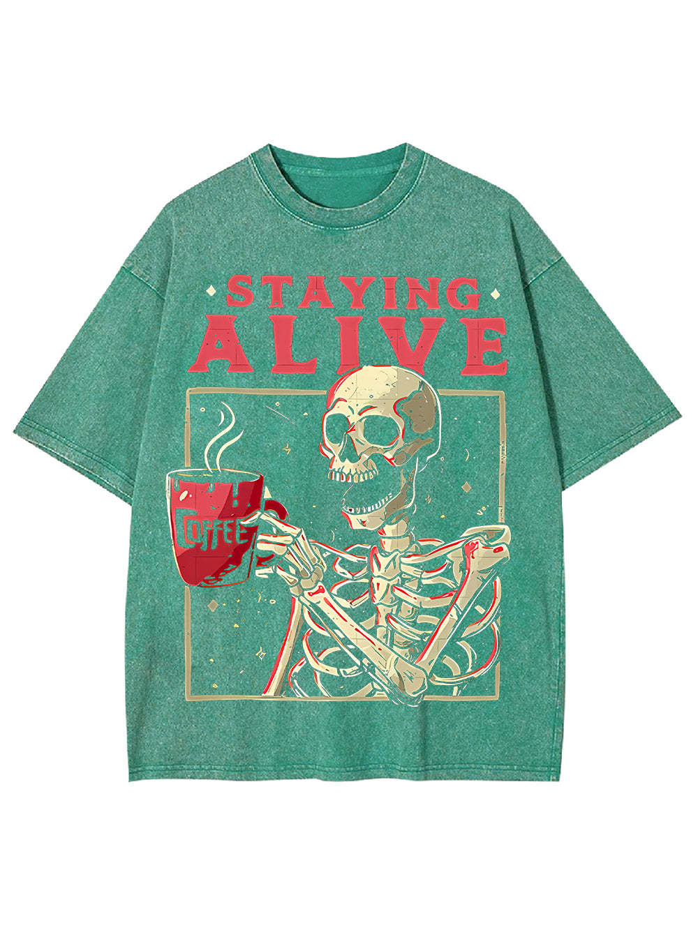 Staying Alive Washed Tshirt