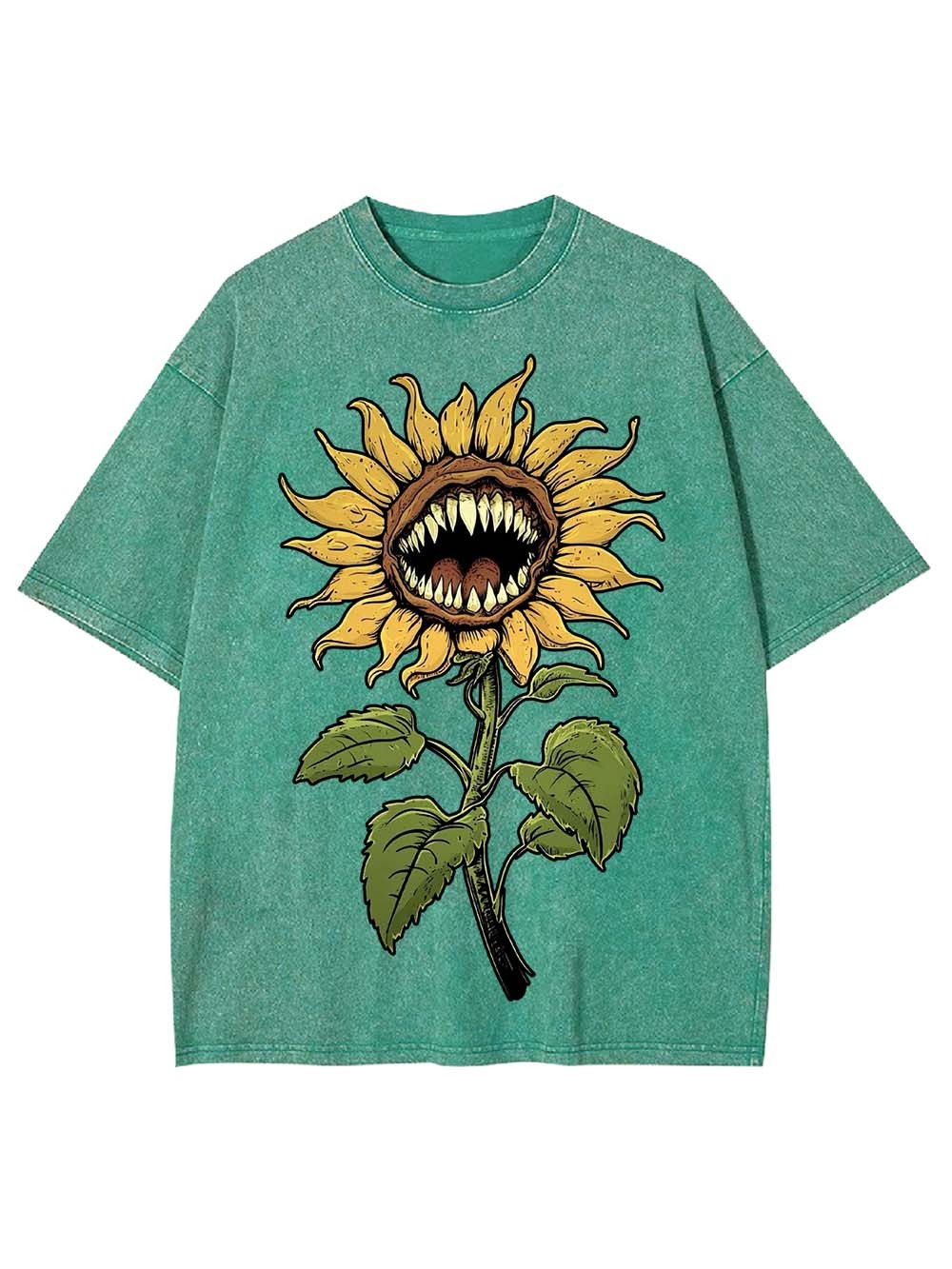 Venomous Sunflower Washed Tshirt