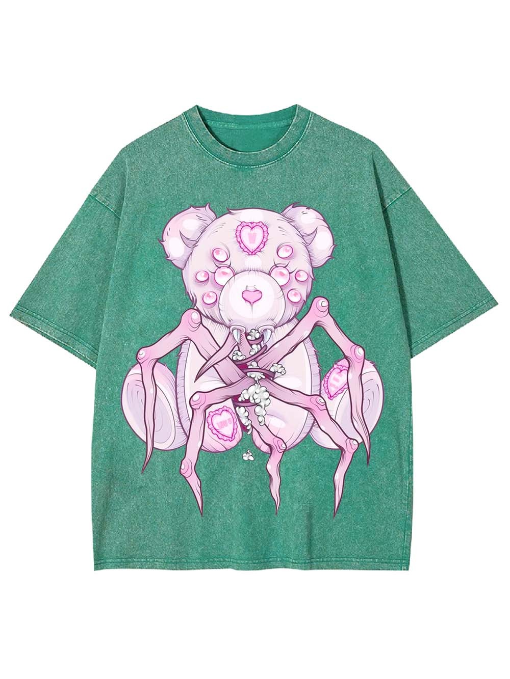 Spider Teddy Nightmare Washed Tshirt