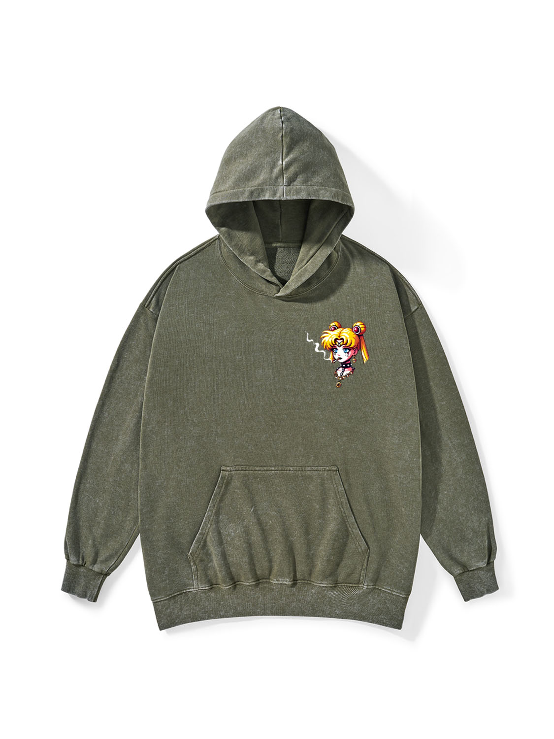 Punk Moon Washed Hoodie