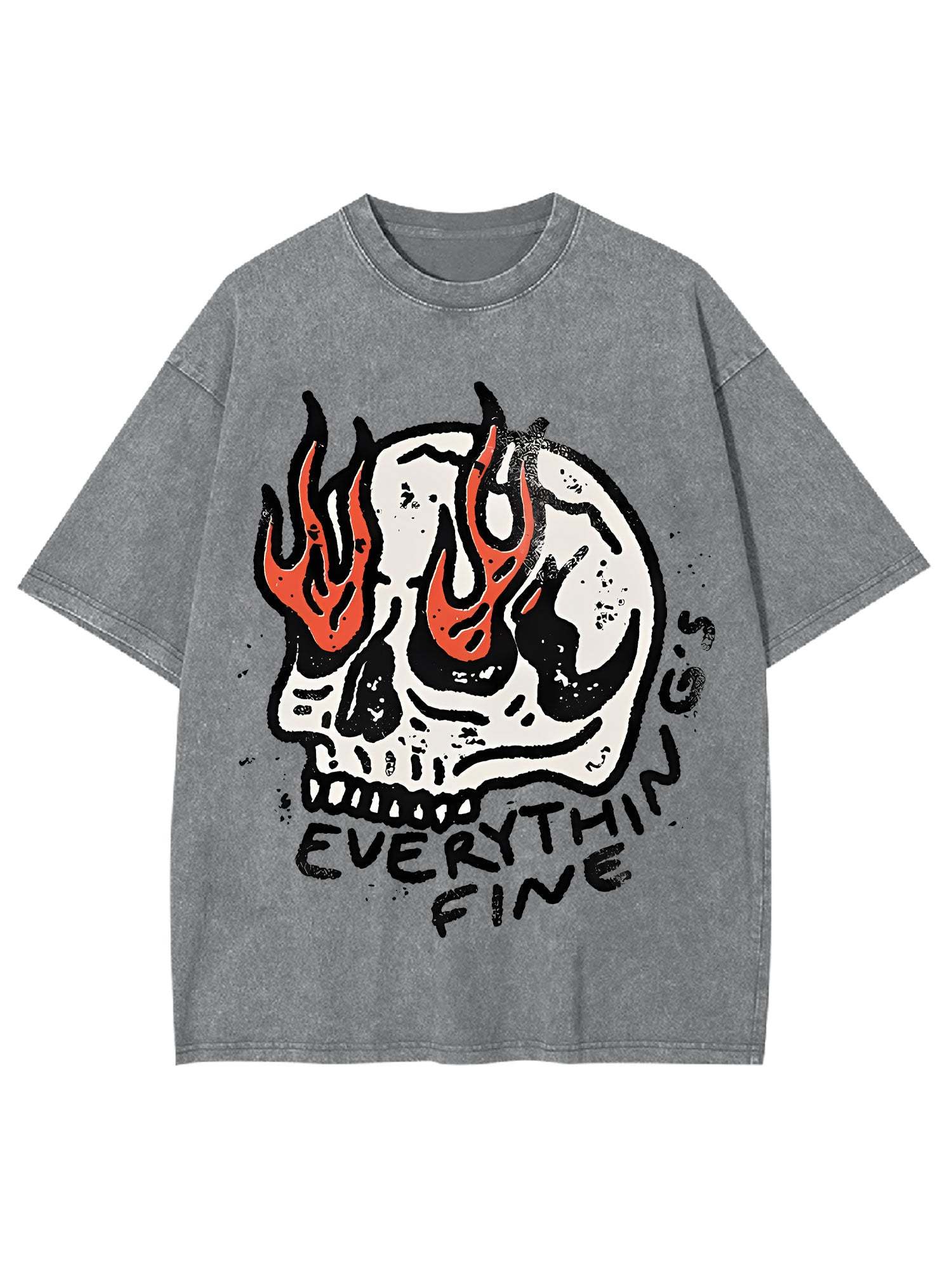 Everything's Fine Washed Tshirt