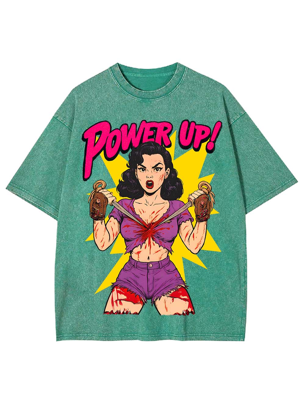 Power Up! Washed Tshirt