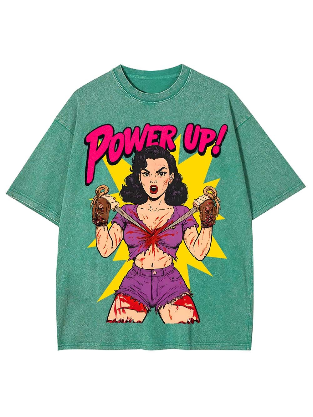 Power Up! Washed Tshirt