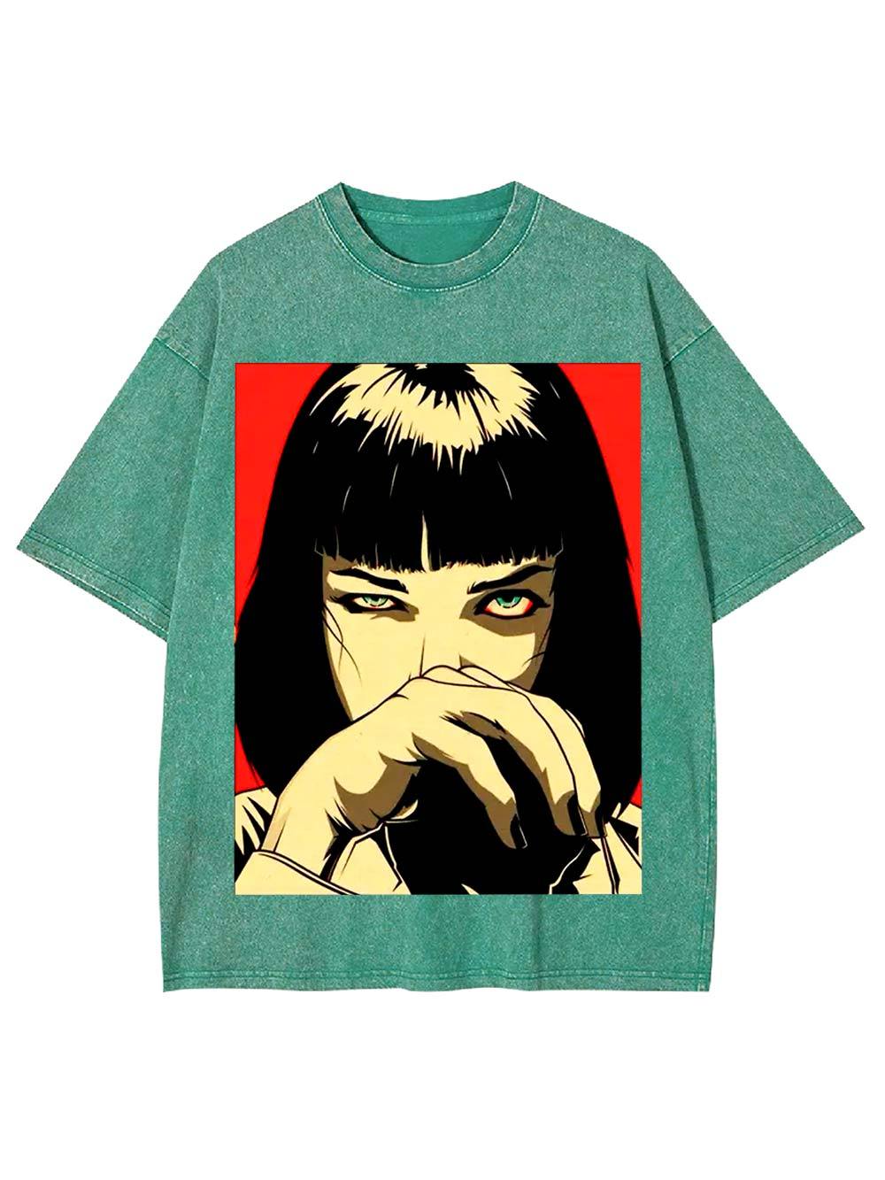 Piercing Gaze Washed Tshirt