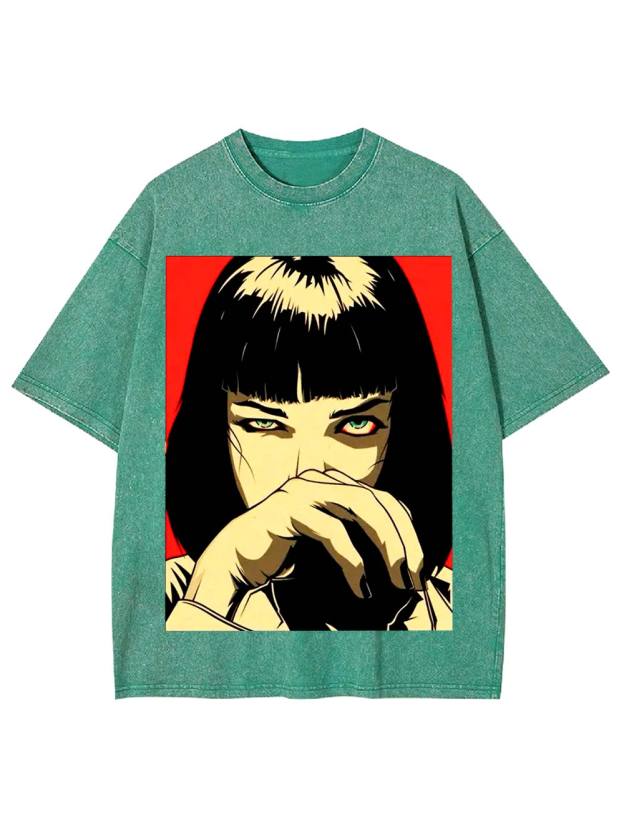 Piercing Gaze Washed Tshirt