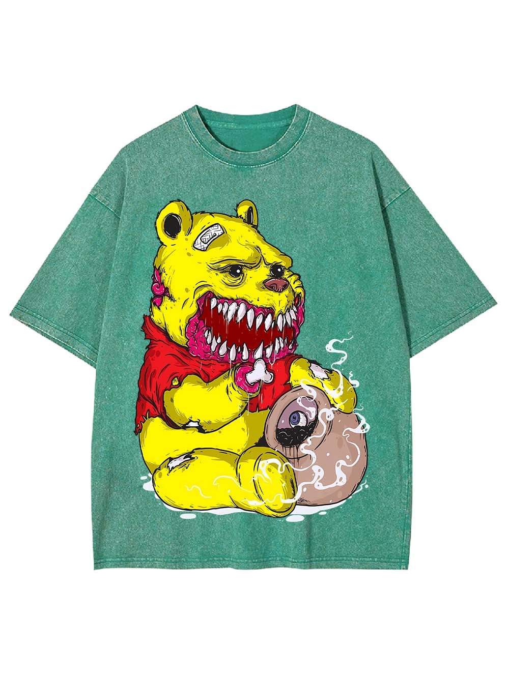 Ferocious Bear with a Twisted Appetite Washed Tshirt