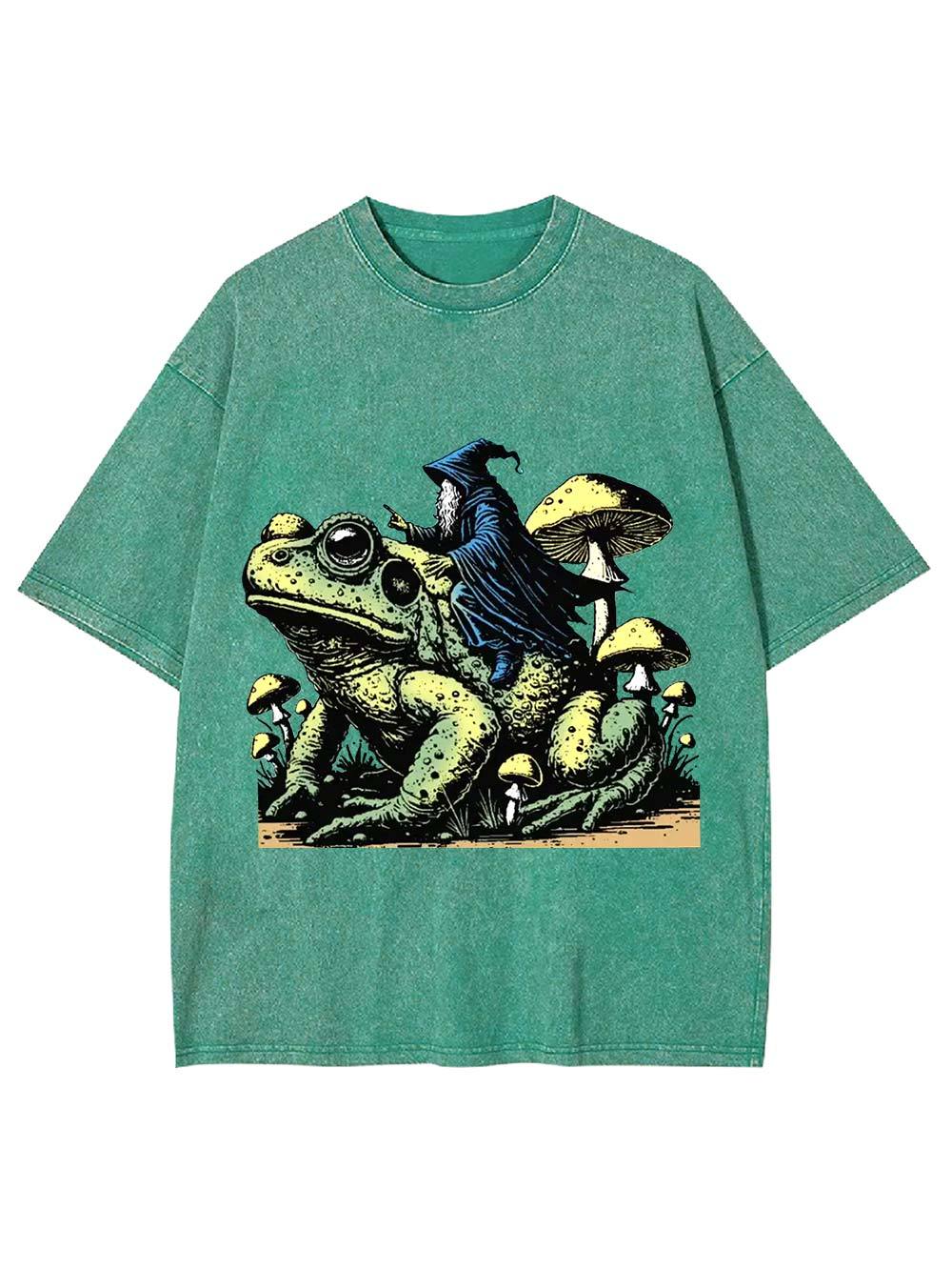 Wizard's Toad Ride Washed Tshirt