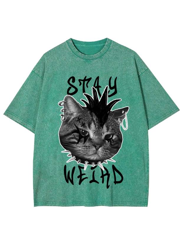 Stay Weird Washed Tshirt