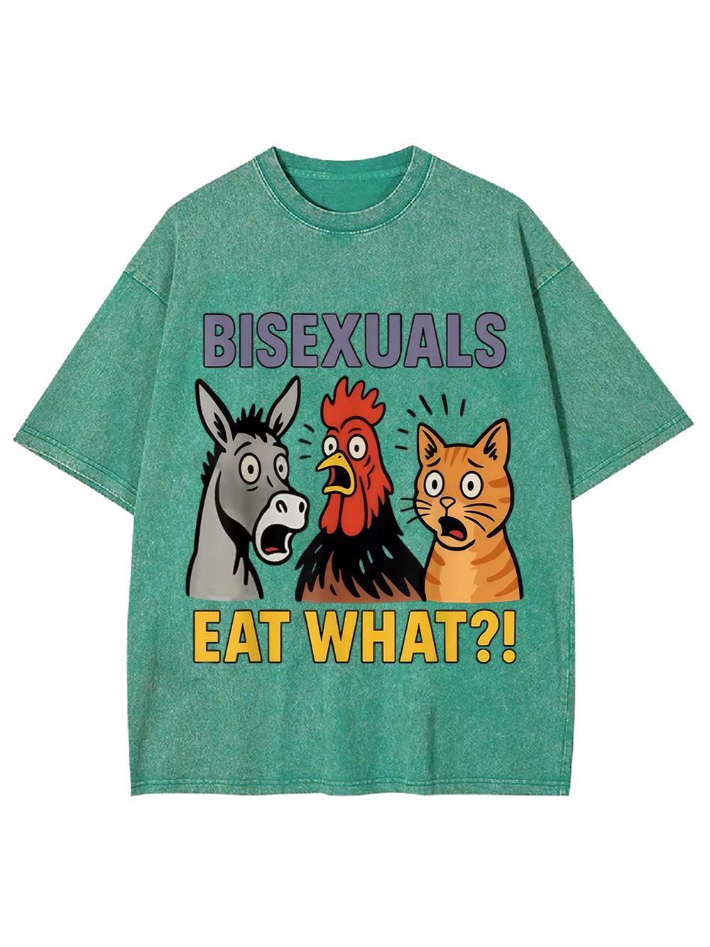 Bisexuals Eat What?! Washed Tshirt