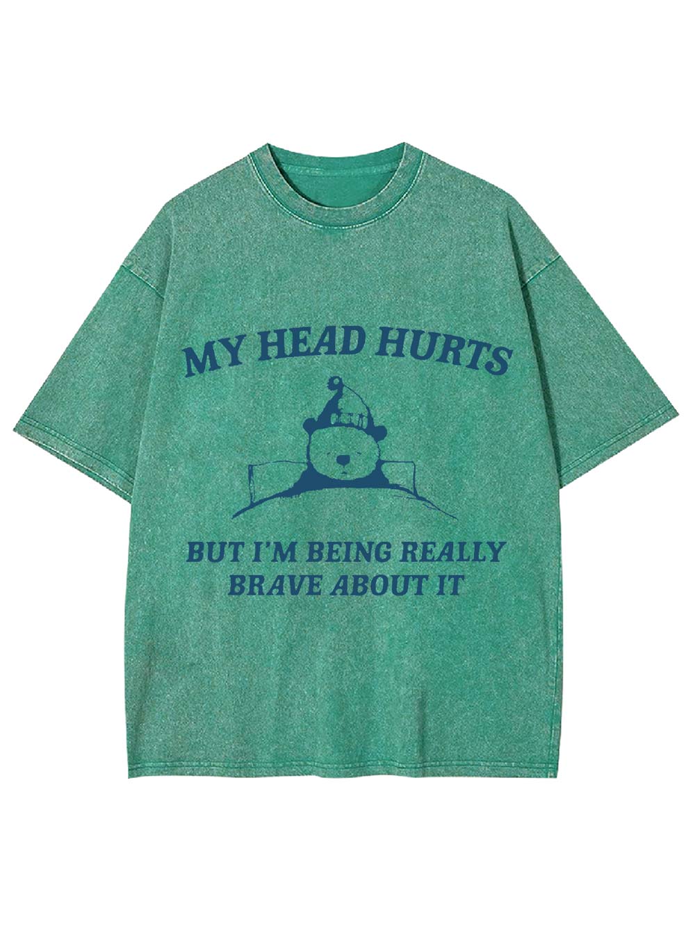 My Head Hurts Washed Tshirt