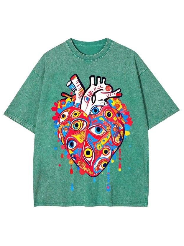 EYE OF THE HEART WASHED TSHIRT