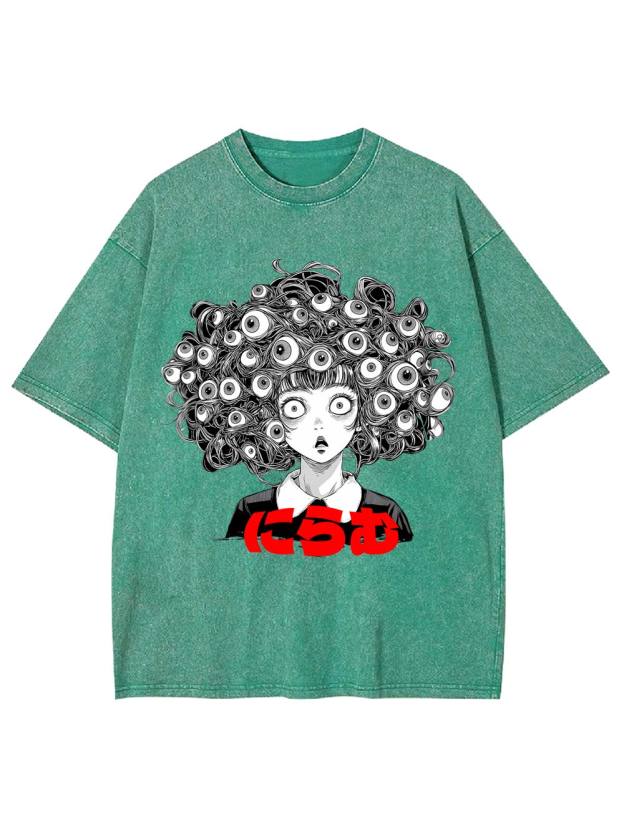 Staring Eyes Washed Tshirt