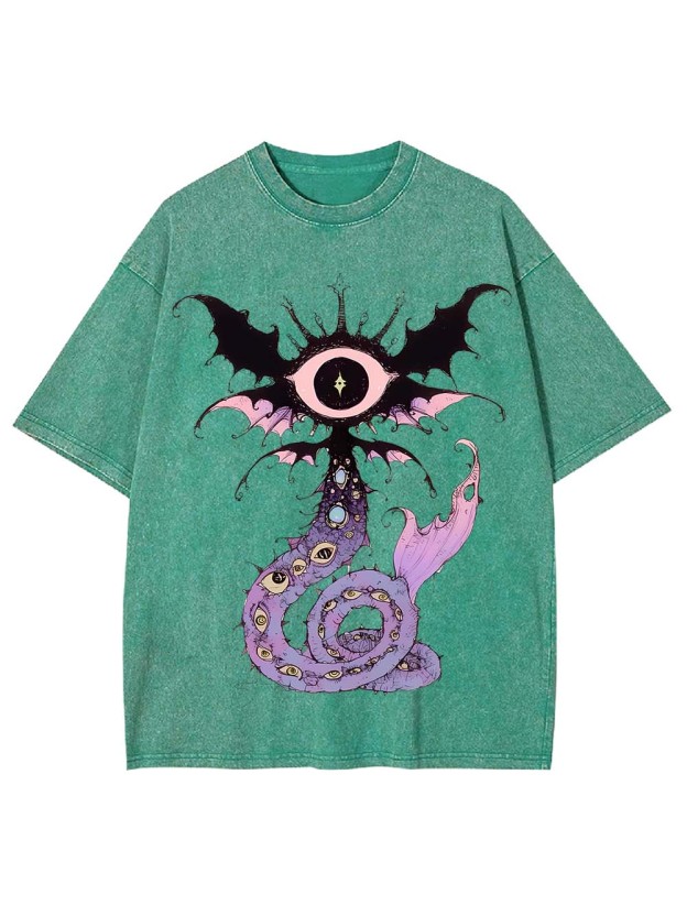 CELESTIAL EYE SERPENT WASHED TSHIRT