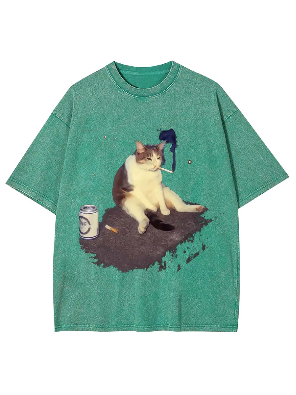 Chill Cat Vibes Washed Tshirt Washed Tshirt