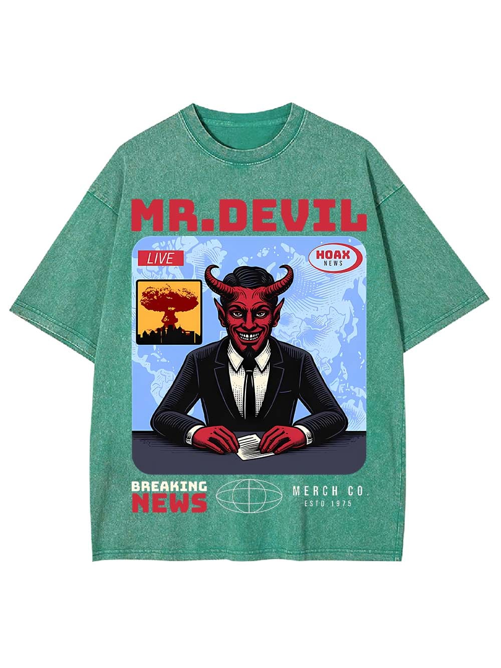 BREAKING NEWS WASHED TSHIRT