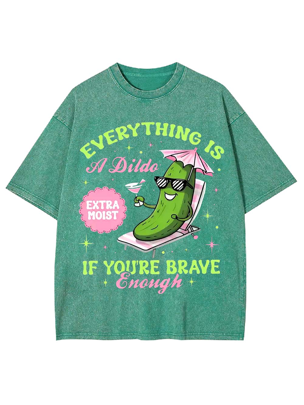 Everything Is Possible If You're Brave Enough Washed Tshirt