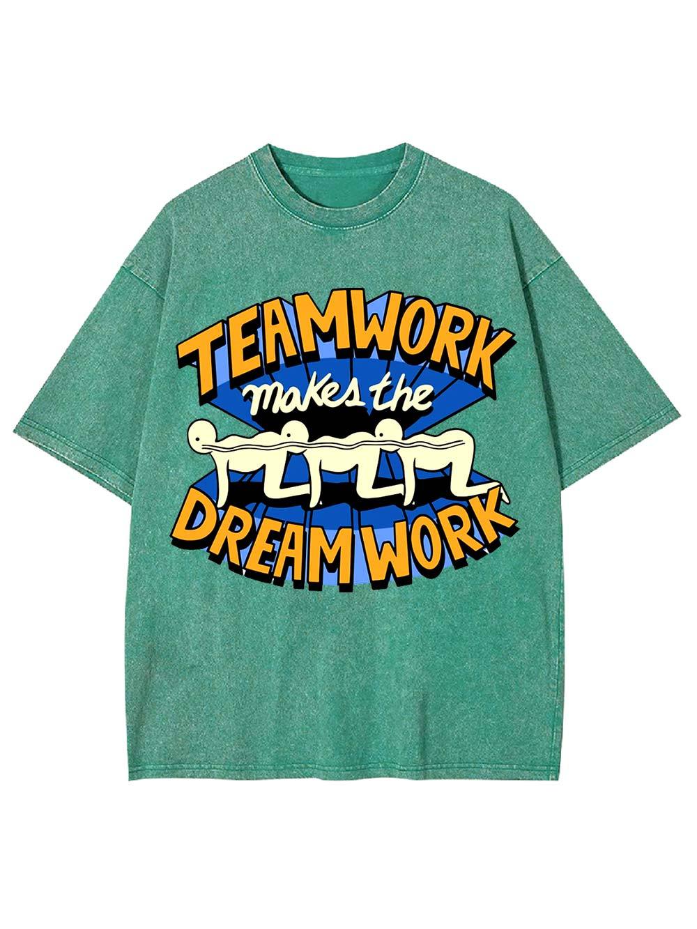 Teamwork Makes the Dream Work Washed Tshirt