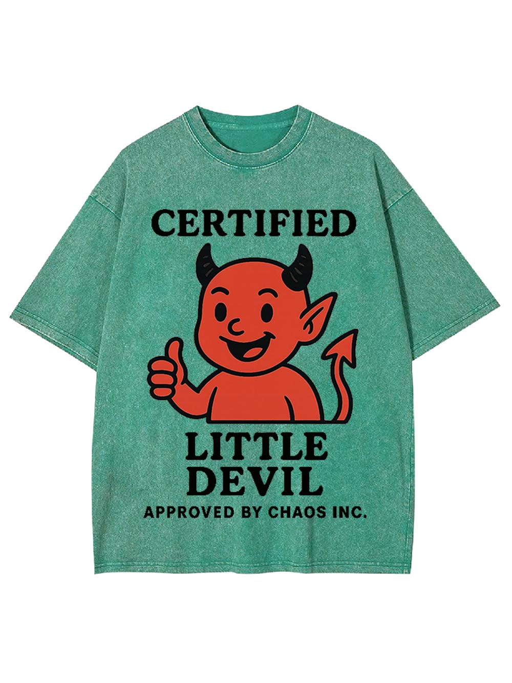 Certified Little Devil Washed Tshirt
