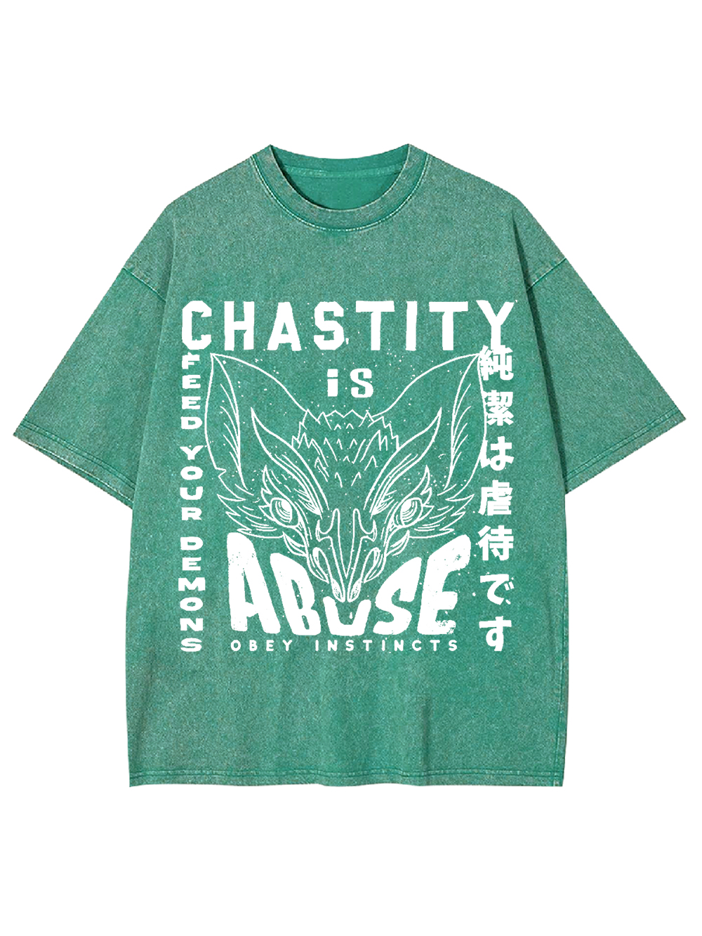 Chastity Is Abuse Washed Tshirt
