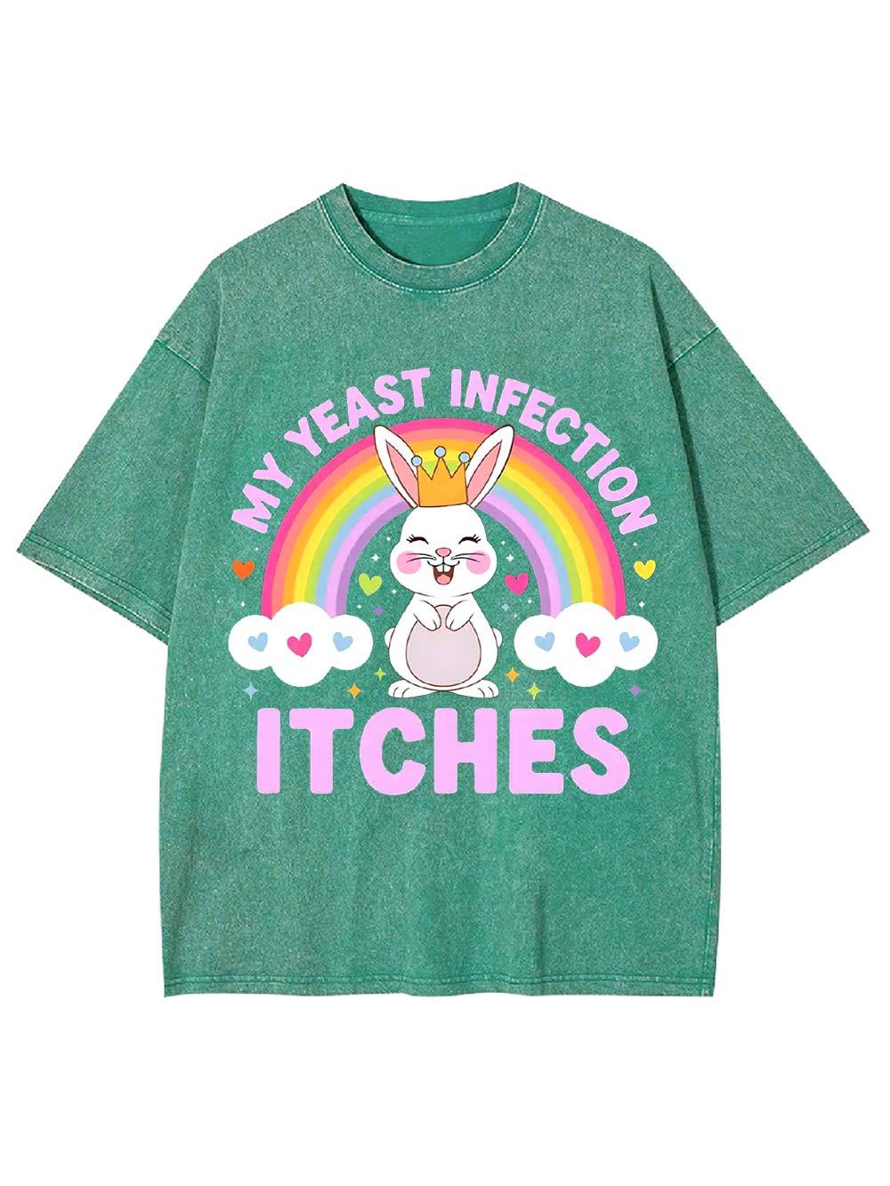 My Yeast Infection Itches Washed Tshirt