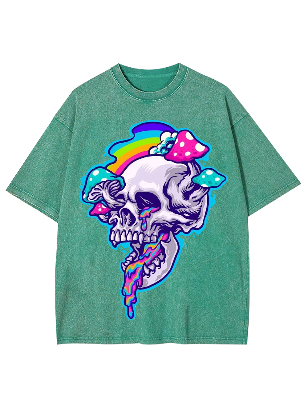 Psychedelic Skull Dream Washed Tshirt