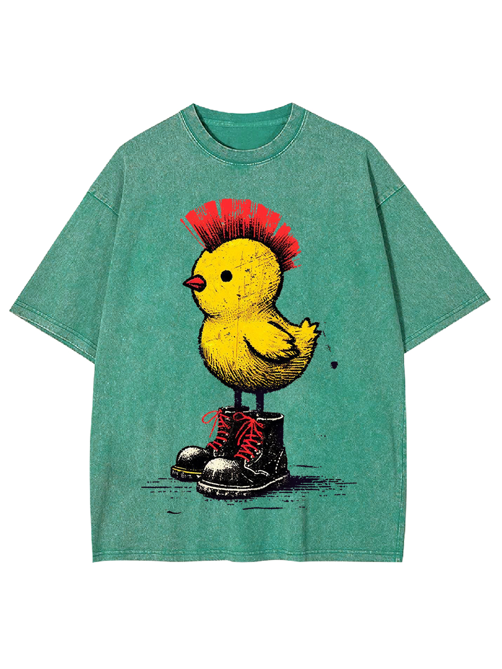 Punk Rock Chick Washed Tshirt