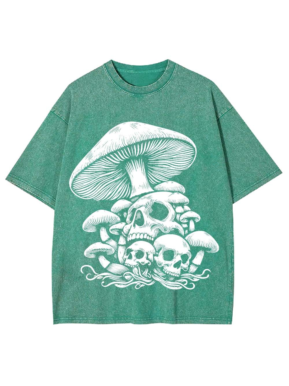 MUSHROOM SKULL GROVE WASHED TSHIRT