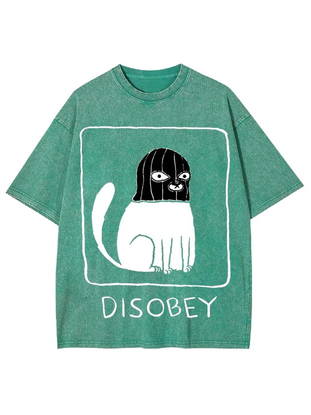Disobey Washed Tshirt