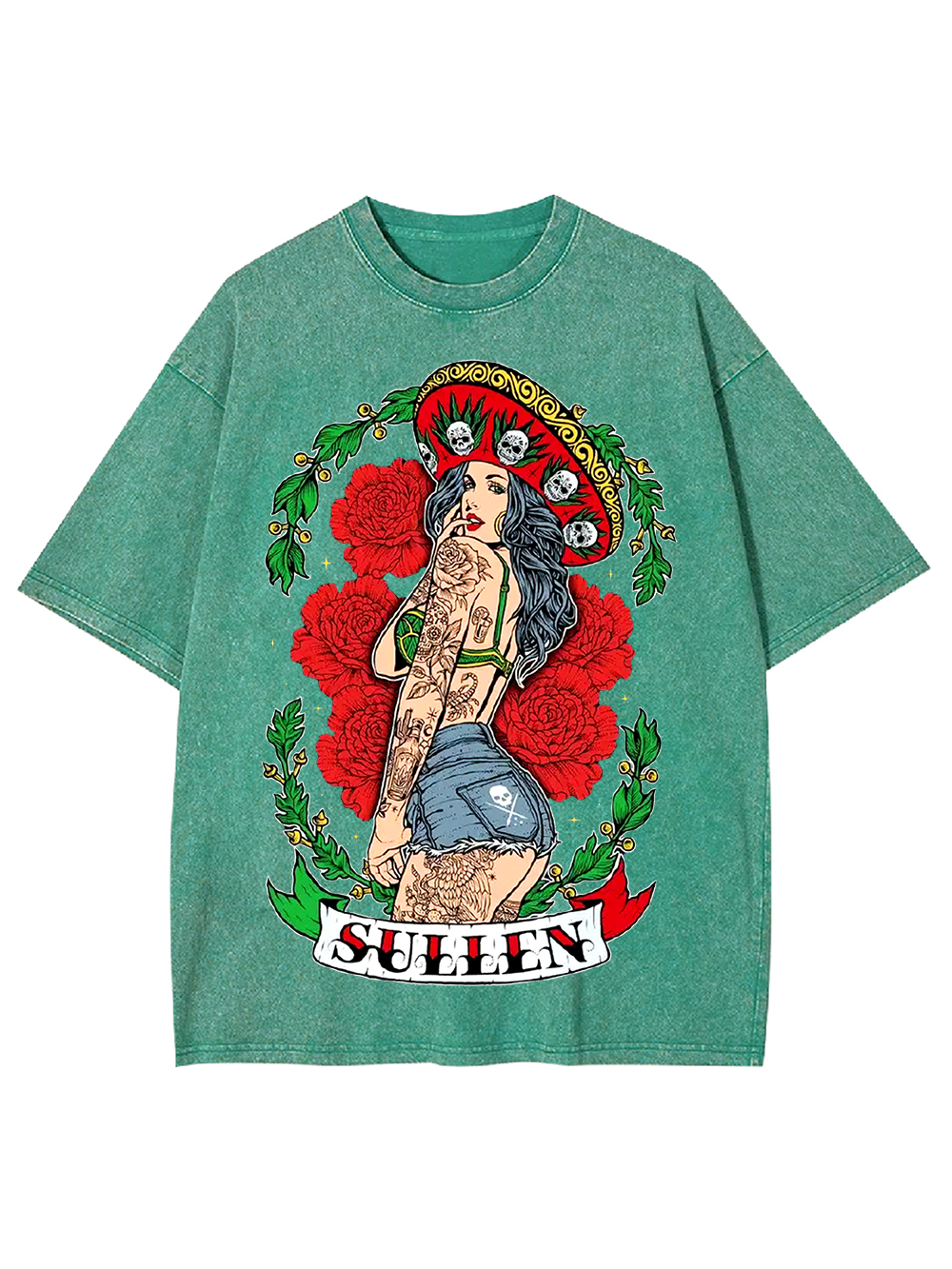 Bold Beauty in Bloom Washed Tshirt