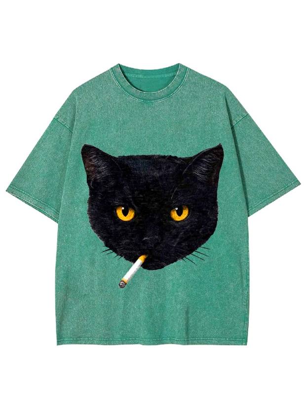 Feline Rebel Washed Tshirt