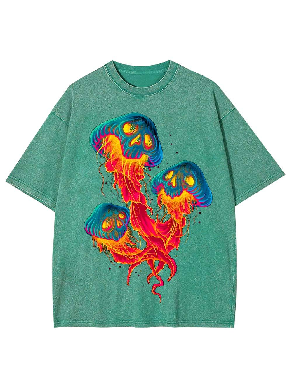 Neon Skull Jellies Washed Tshirt